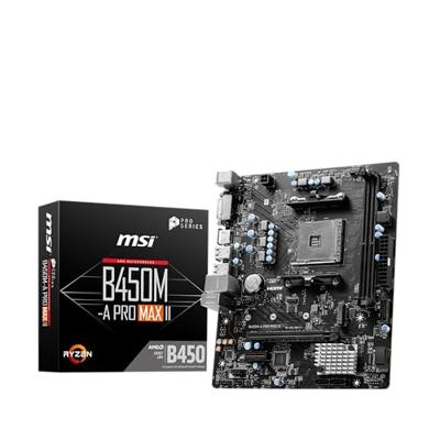 MSI B450M-A Pro MAX II Moederbord Vormfactor Micro-ATX Moederbord chipset AMD® B450