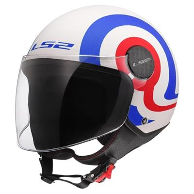 LS2 "of558 sphere lux ii urby" jethelm helmet of558 sph. lux ii urby wh/blue/red xl