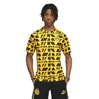 PUMA Borussia Dortmund Pre-Match Trainingsshirt 2025-2026 Geel Zwart - thumbnail