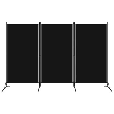 VidaXL Kamerscherm met 3 panelen 260x180 cm zwart