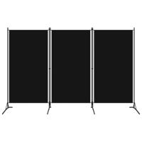 VidaXL Kamerscherm met 3 panelen 260x180 cm zwart - thumbnail