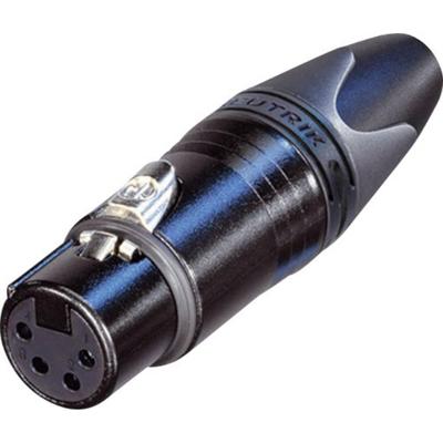 Neutrik NC4FXX-B Female XLR kabeldeel 4p zwart