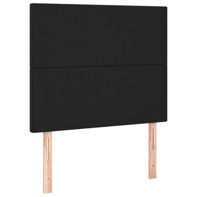Boxspring met matras kunstleer zwart 140x190 cm - thumbnail