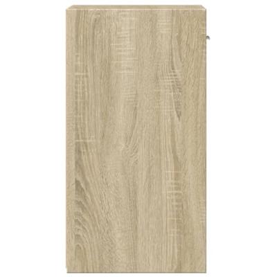 Nachtkastjes 2 st 35x34x65 cm bewerkt hout sonoma eikenkleurig