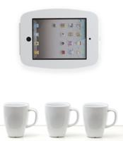 Maclocks 224SENW Space Enclosure bevestigingsset incl. diefstalbeveiliging voor webtablet/wandmontage/Apple iPad 3/2/4 met Retina-display aluminium wit - thumbnail