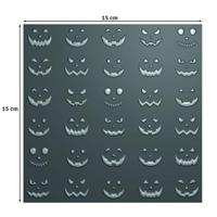 Vaessen Creative • embossing folder pompoengezichtjes 15x15cm 1st. - thumbnail