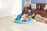 Bestway Opblaasbaar Kinderzwembad Leren met Afneembaar Dak 115x89x76 cm +6 Maanden Tuin 52568 - thumbnail