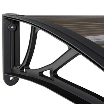 VidaXL Deurluifel zwart 350x100 cm polycarbonaat