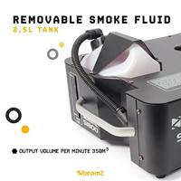 BeamZ S1800 Verticale DMX rookmachine 1800W - thumbnail