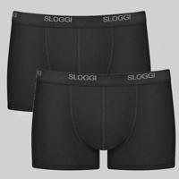 Sloggi - Basic Short 2-Pack - zwart - thumbnail
