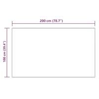 VidaXL Nep schapenvacht tapijt tafalla crème 100 x 200 cm polyester - thumbnail