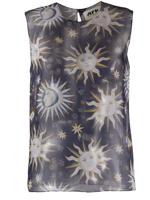 Maison Rabih Kayrouz sun print lightweight blouse - Blue - thumbnail