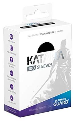 Ultimate Guard Katana Sleeves Standard Size (100) - Black