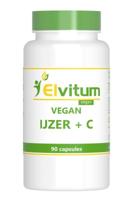 Elvitum Vegan IJzer + C Capsules - thumbnail