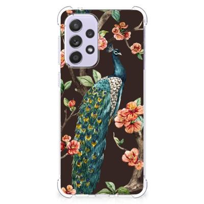 Samsung Galaxy A33 Case Anti-shock Pauw met Bloemen Samsung Galaxy A33 Case Anti-shock Pauw met Bloemen