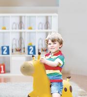 Opblaasbaar springende giraffe - Lexibook - 45 cm H - Inclusief handpomp - Vanaf 3 jaar - thumbnail