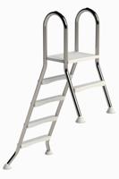 IDEAL A-frame RVS zwembadtrap 1 + 4 treden - AISI 304 - thumbnail