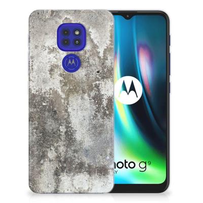 Motorola Moto G9 Play | E7 Plus | TPU | Siliconen hoesje | Beton Print Motorola Moto G9 Play | E7 Plus | TPU | Siliconen hoesje | Beton Print