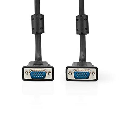 Nedis VGA-Kabel | VGA Male | VGA Male | 1024x768 | 2 m | 1 stuks - CCGB59000BK20 CCGB59000BK20 Nedis VGA-Kabel | VGA Male | VGA Male | 1024x768 | 2 m | 1 stuks - CCGB59000BK20 CCGB59000BK20