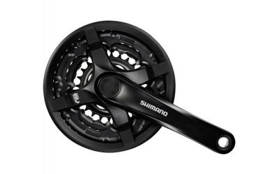 Shimano crankstel 6/7/8 speed tourney fc-ty501 met 170mm crankarm 48 x 38 x 28t zwart