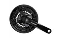 Shimano crankstel 6/7/8 speed tourney fc-ty501 met 170mm crankarm 48 x 38 x 28t zwart - thumbnail