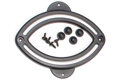 Ortlieb Reserveonderdeel Elliptische rail Haak QL2 - Zwart