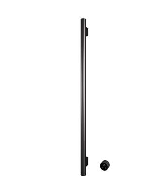 Hotbath &MORE set van 1 rails RARV135 ROUND135 cm met separate schakelaar en inbouw element Geborsteld Gunmetal PVD (RARV135-1BGP)