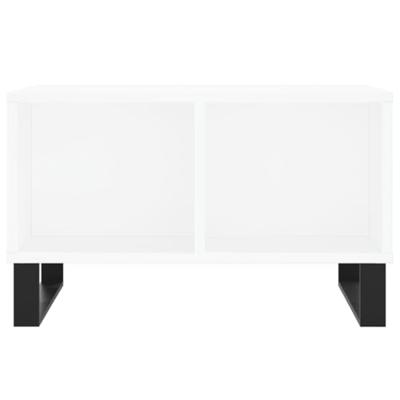 Salontafel 60x50x36,5 cm bewerkt hout wit