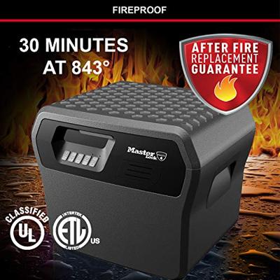 MASTER LOCK Veiligheidstasje / Kluis - Brandveilig en waterdicht - Elektronische combinatie - 18.5L