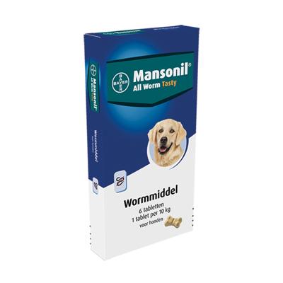 Mansonil hond all worm tabletten