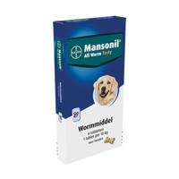 Mansonil hond all worm tabletten - thumbnail
