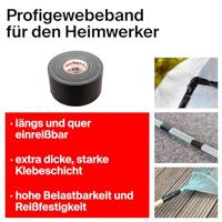 Fischer GOW 560903 Textieltape Zwart (l x b) 25 m x 48 mm 1 stuk(s) - thumbnail
