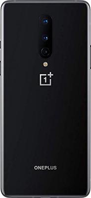 OnePlus 8 Smartphone Onyx Black, 6.55''/16,6 cm Fluid AMOLED Display 90Hz Kracht Scherm, 8 GB RAM + 128 GB, Triple Camera, Warp Charge 30, Dual Sim, 5G
