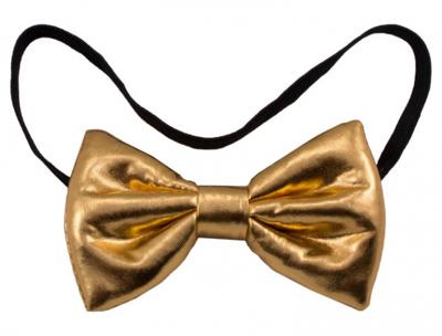 Strikje Metallic Goud