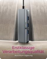 ICY BOX IB-DK4034a-CPD Bedraad USB 3.2 Gen 1 (3.1 Gen 1) Type-C Aluminium, Zilver - thumbnail