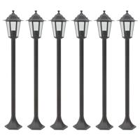 Paalverlichting voor tuin E27 110 cm aluminium brons 6 st - thumbnail