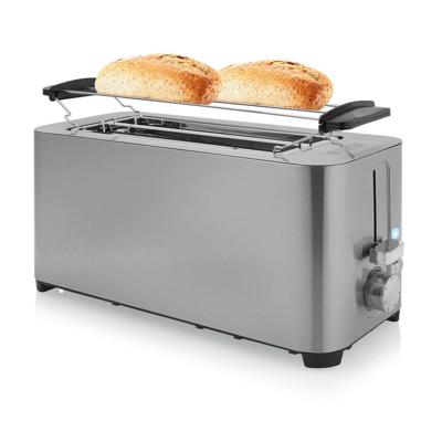 Princess 142402 Broodrooster met dubbele lange sleuf Met broodrekje RVS