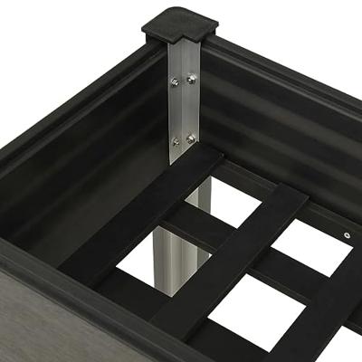 VidaXL Plantenbak verhoogd 75x40x75 cm hkc grijs