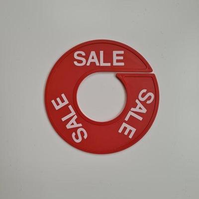 Maatring 9 cm rood/wit SALE
