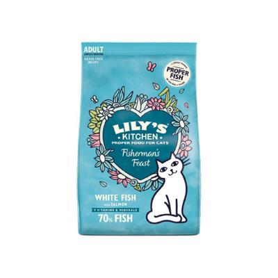 Lily's Kitchen Fishermans Feast met Witvis/Zalm kattenvoer 800 gram (LET OP THT: 1-11-2025)
