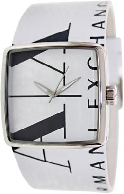 Horlogeband Armani Exchange AX6000 Leder Wit 36mm Horlogeband Armani Exchange AX6000 Leder Wit 36mm