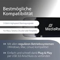 MediaRange MRCS507 geheugenkaartlezer Intern USB 3.0 Zwart - thumbnail