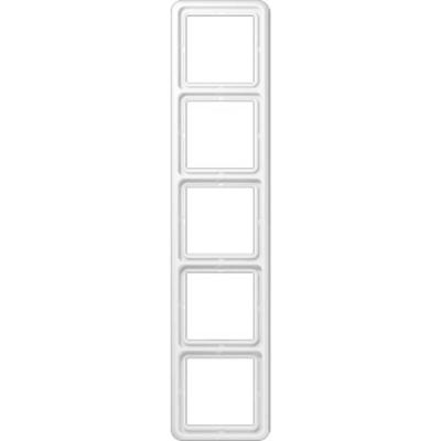 Jung CD585WW Afdekking Frame 5-voudig Alpine-wit 1 stuk(s)