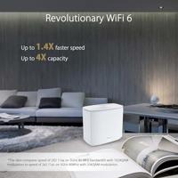 ASUS ZenWiFi AX Hybrid (XC5) AX3000 + Moca 2,5 Mesh WiFi 6 systeem (2 stuks) – afdekking in het hele huis tot 3.500 vierkante meter en 4 kamers voor dikke muren, AiMesh, veiligheid - thumbnail
