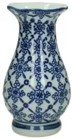 Vaas porselein delfts blauw, wit 8x8x15cm - thumbnail