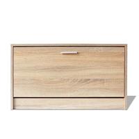 Bureau met lade en kastje 100x40x73 cm eiken - thumbnail