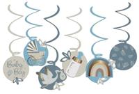 Hangdecoratie Blooming Baby Boy ( 6st) - thumbnail