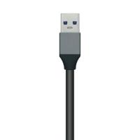 Hub USB Aisens A106-0507 Grijs Aluminium (1 Stuks) - thumbnail