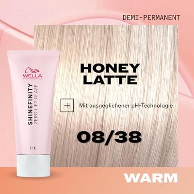 Wella Professionals ShineFinity Zero Lift Glaze 08/38 Honey Latte 60ml