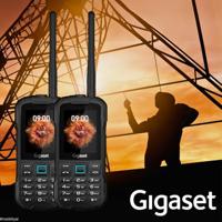 Gigaset GLX 8 – robuuste mobiele telefoon voor outdoor – stof- en waterdicht IP68 beschermingsklasse – dual sim – zonder abonnement – Bluetooth 5.0 – 2,4 inch lcd-display, zwart/oranje - thumbnail
